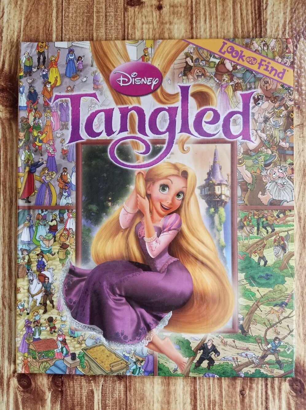 Disney Tangled Rapunzel Look-and-Find Puzzle Book Pi Kids Hardcover